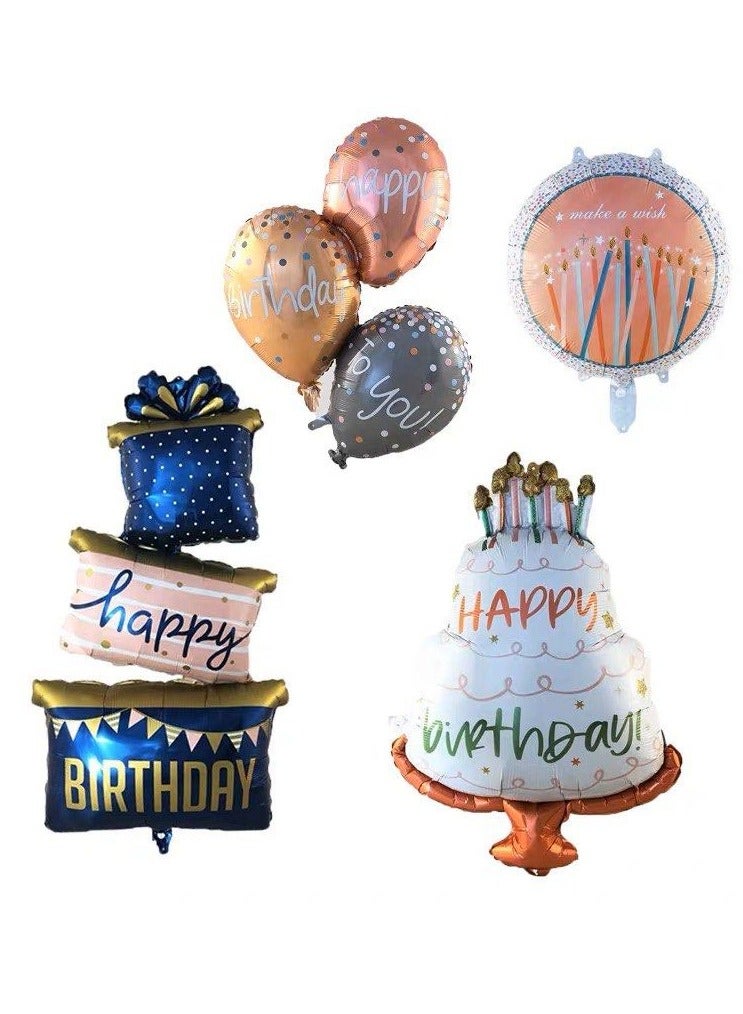 حزمة مزيج من balloons ضخمة الحجم لتزيين  وكعكة احتفال - Image 1