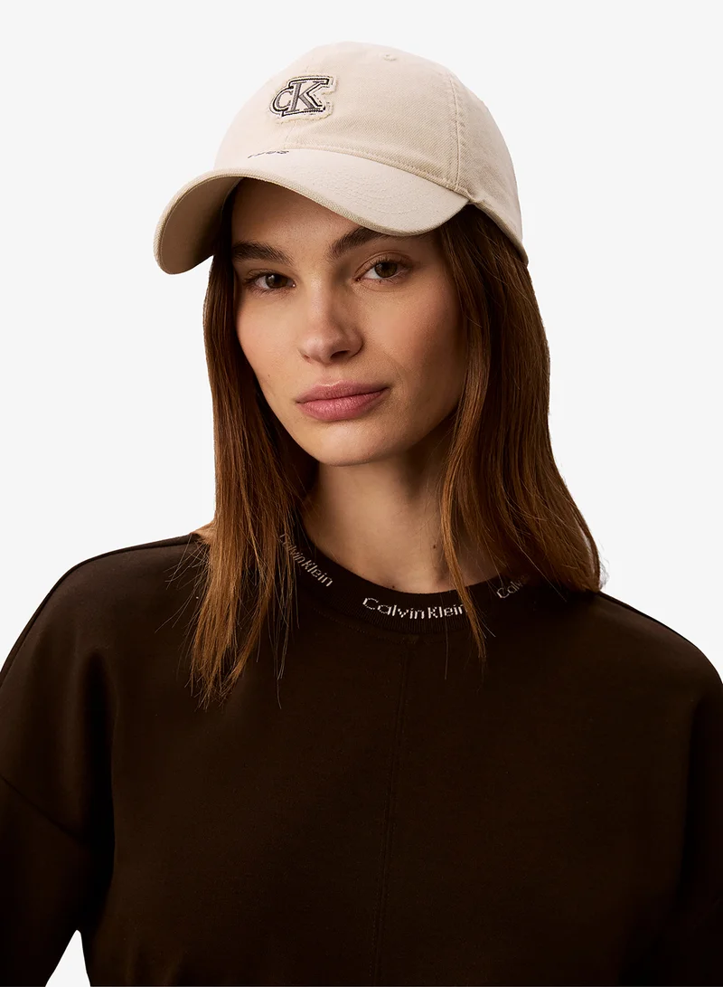 Calvin Klein Washed Canvas Embroidered Logo Cap