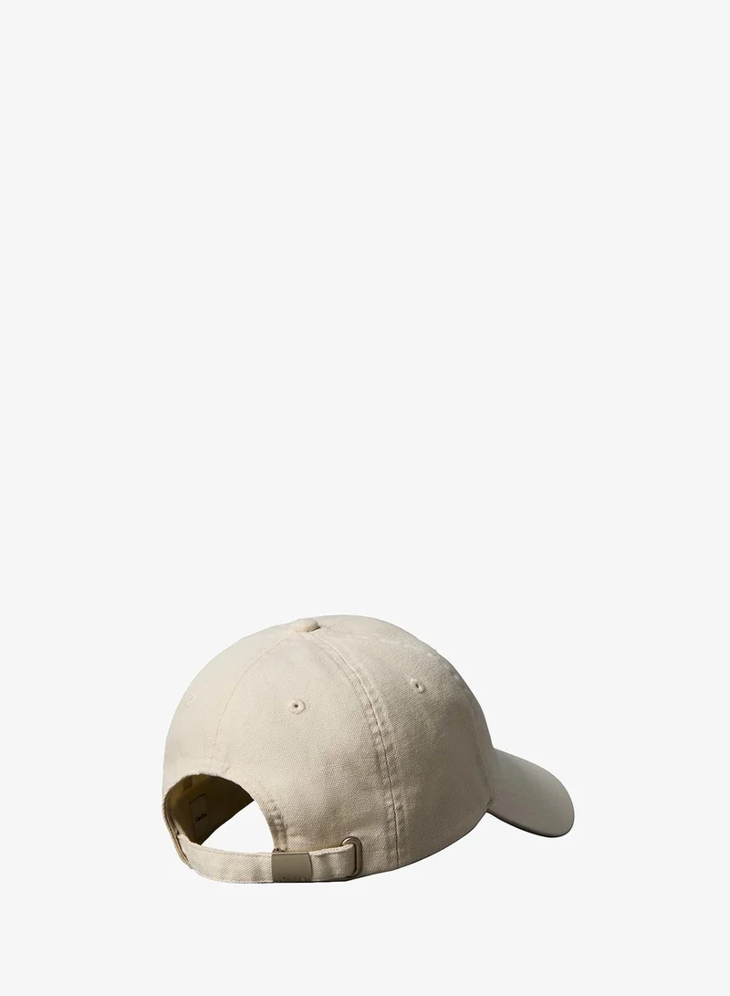 Calvin Klein Bone White Washed Canvas Embroidered Logo Cap  | Best Price UAE