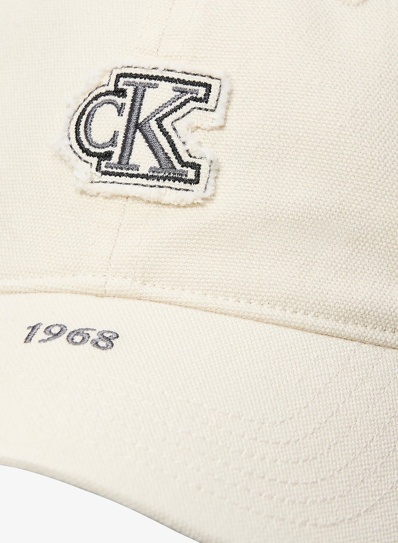 CALVIN KLEIN Washed Canvas Embroidered Logo Cap - Image 4
