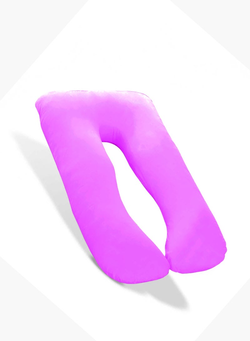Banotex Pregnancy Pillow Made of Cotton with Pure Microfiber Blend Filling 120 x 80 cm Pink - Image 3