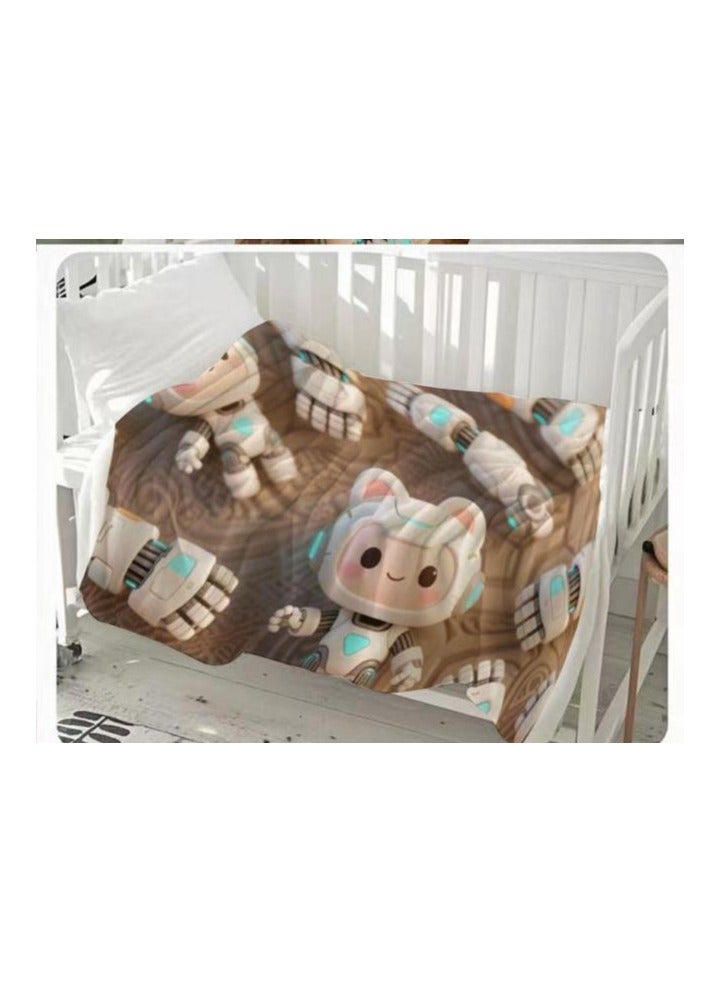 general Children's or student cartoon flannel thin blanket (warm and comfortable, suitable for sleep, games) 100cm*150cm - 562 - Image 3