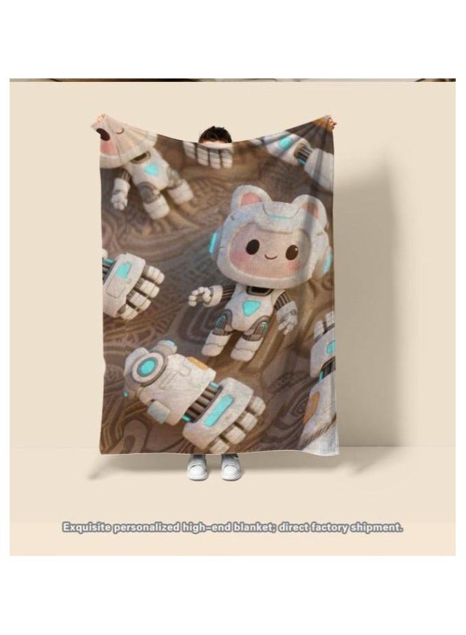 general Children's or student cartoon flannel thin blanket (warm and comfortable, suitable for sleep, games) 100cm*150cm - 562 - Image 5