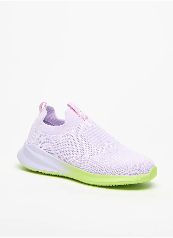 Dash Girls Ombre Textured Slip-On Sports Shoes