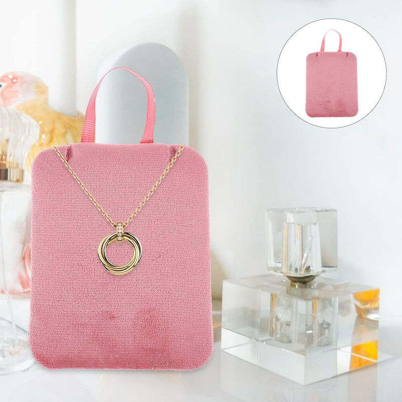 cheekyglo 2pcs Freestanding Simple Holders Bracelet Shelf Necklace Displaying Stud Lockets Bust Storage Organizer Hanging Jewellery Display Showcase Compact Chokers Pad Rack Stand Holder - Image 5