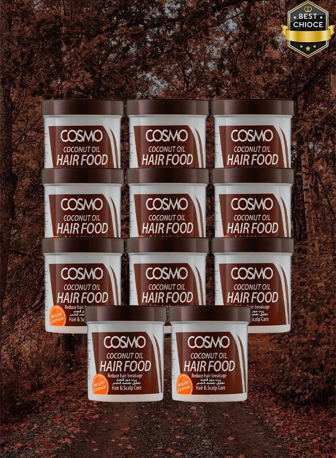 COSMO 11 Pieces Coconut Oil Hair Food Reduce Hair Breakage Hair & Scalp Hair 170 Grams  - Image 1