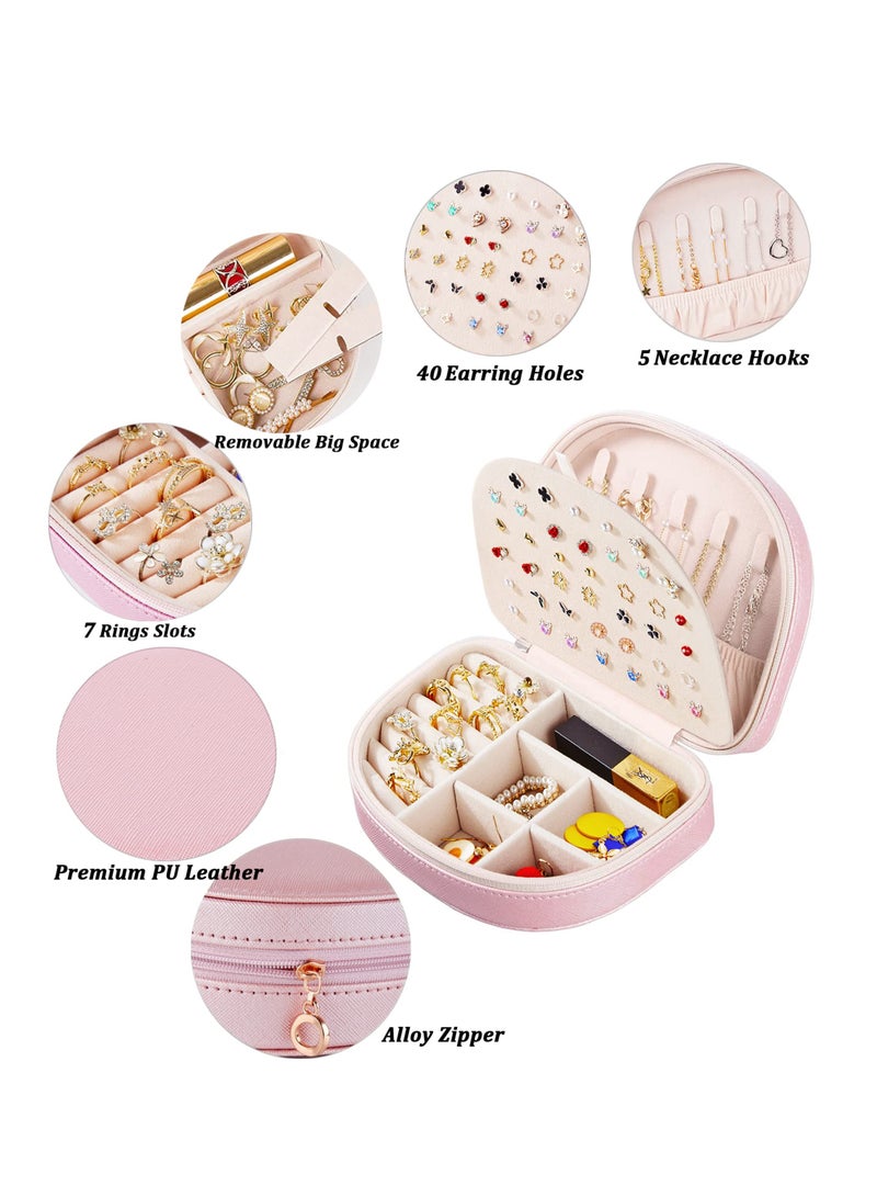 Barakah Portable Seashell Jewelry Box, Travel Organizer for Rings, Necklaces, Earrings and Bracelets, Perfect Gift for Jewelry Lovers - Image 3