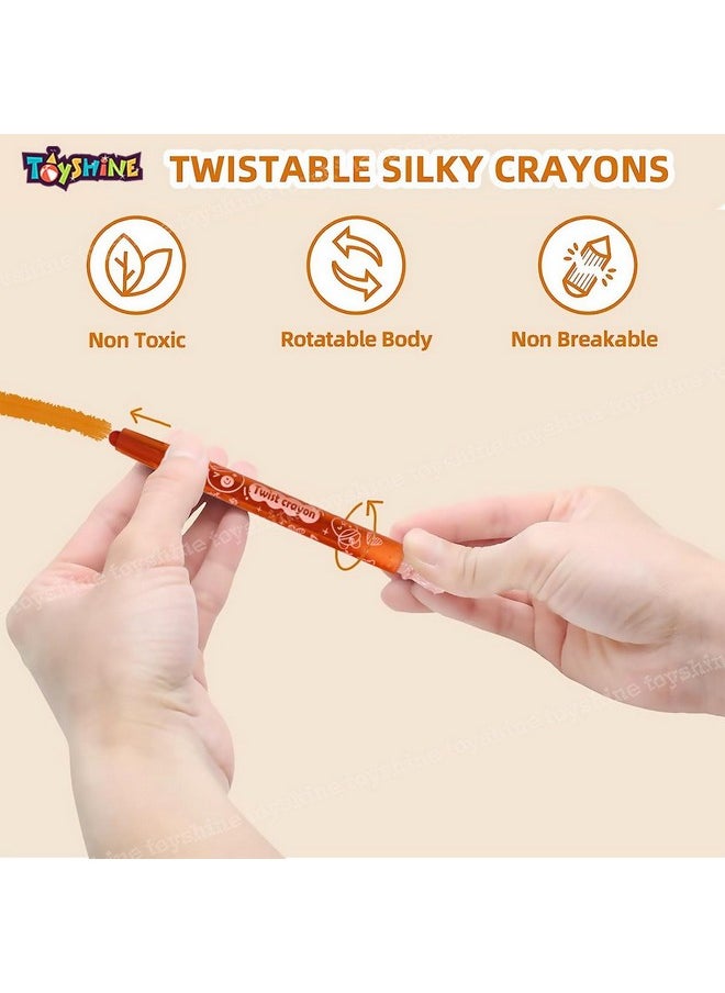Toyshine Toyshine 36 Pcs Colors Twist Crayon Colors Set For Kids, Coloring Kit For Kids, Art And Craft Kit - Stationary School Supplies Birthday Return Gifts For Kids Girls And Boys, Multicolor  - Image 3