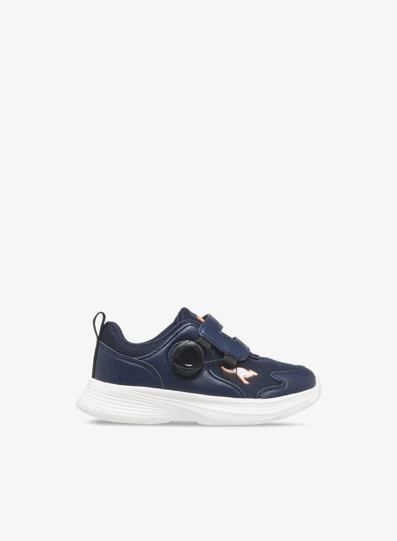 kangaROOS Boys' Panelled Sports Shoes with Hook and Loop Closure