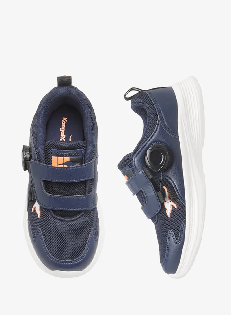 kangaROOS Boys' Panelled Sports Shoes with Hook and Loop Closure