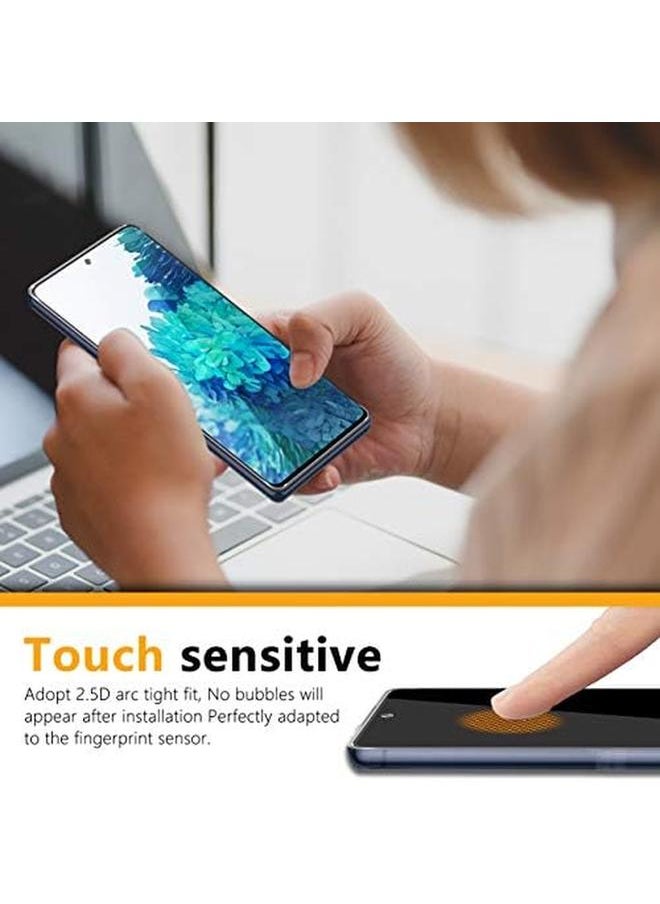 erorex - 3 Pack Compatible With Samsung Galaxy S20 Fe Galaxy S20 Fe Uw Screen Protector Hd Tempered Glass No Bubble Case Friendly Fingerprint Support - Image 1