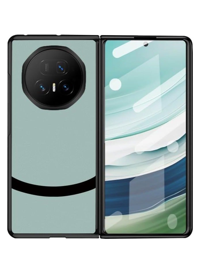 Compatible Honor Magic V5 2025 Case with Screen Protector Honor Magic V5 Simple Vegan Leather Soft Shockproof Back Cover Phone Case - Image 1