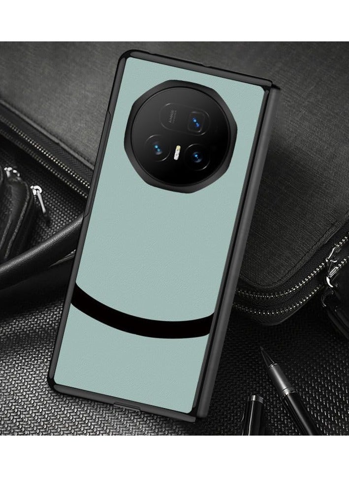 Compatible Honor Magic V5 2025 Case with Screen Protector Honor Magic V5 Simple Vegan Leather Soft Shockproof Back Cover Phone Case - Image 2