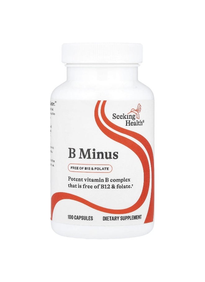 Seeking Health Seeking Health, B Minus, 100 Capsules  - Image 1