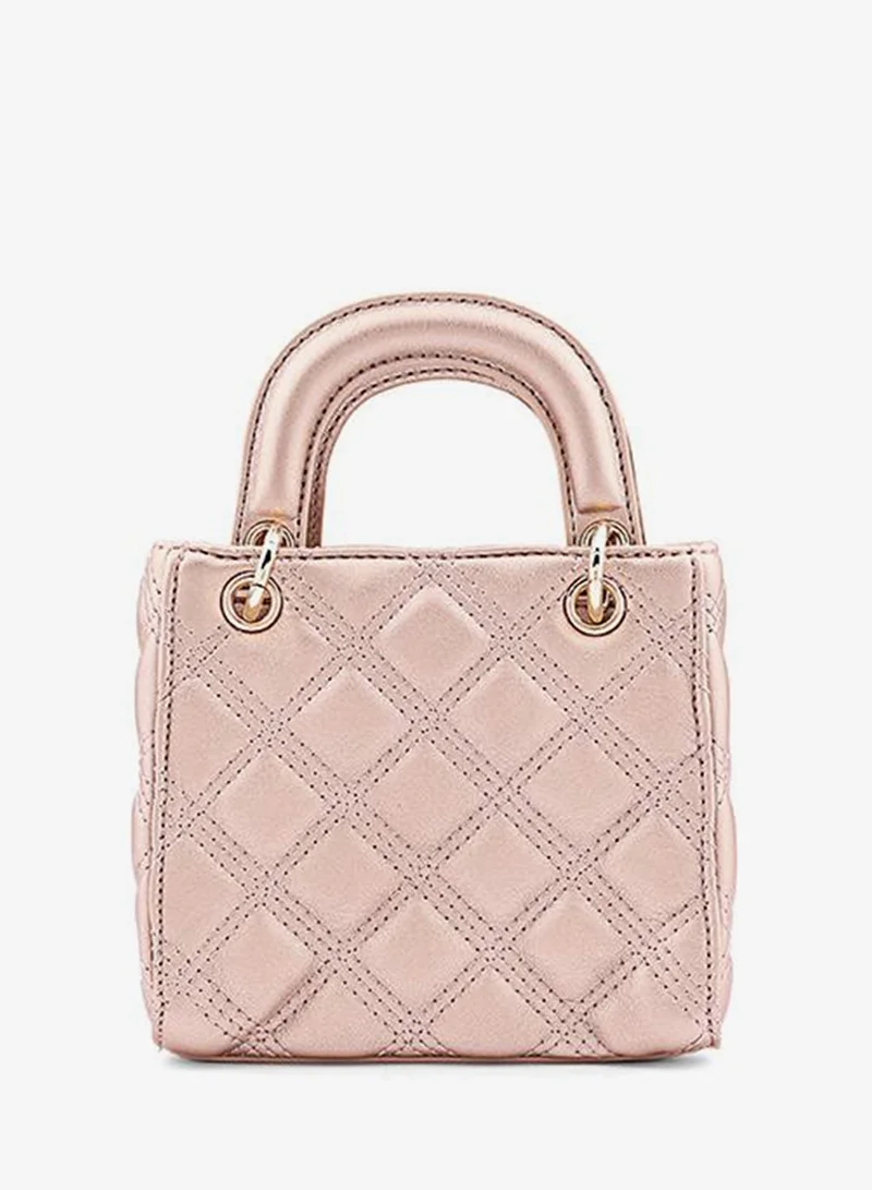 Cuple Roser Gold Tween Girls Quilted Top Handle Bag for Women | Best Price UAE
