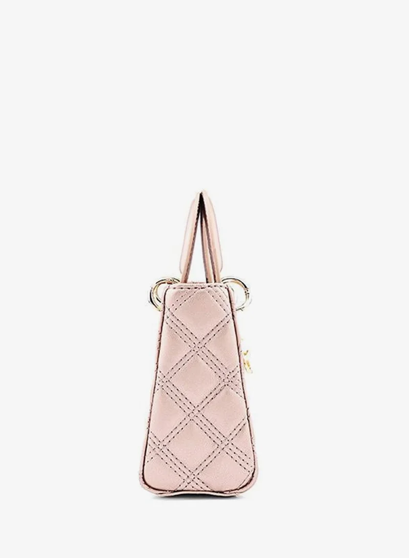 Cuple Roser Gold Tween Girls Quilted Top Handle Bag for Women | Best Price UAE