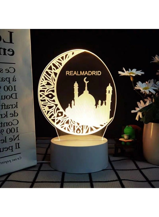 شيبشيب أضواء تزيين رمضان، مصباح رمضان ثلاثي الأبعاد LED، ضوء تزيين عيد بمنافذ USB - Image 2