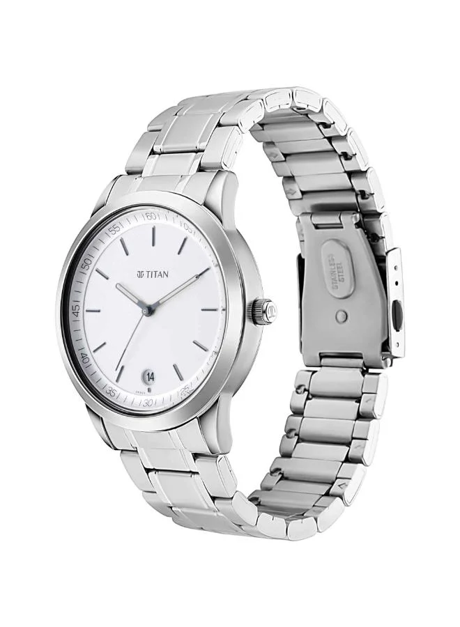 تيتان Men's Metal Analog Watch 1806SM03 - 42 mm