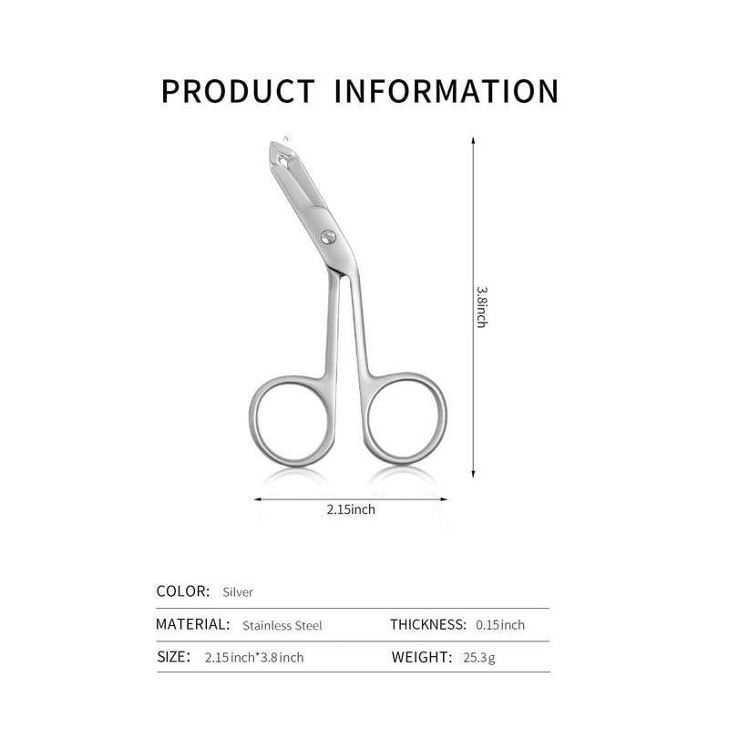 Cut it Professional Scissor Tweezers - 3Cr13 Stainless Steel Tweezers with Handles, Larger Grabbing Surface Area, Precision Eyebrow Tweezers for Women and Men Facial Hair - Image 2