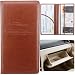 Miunice Car Registration and Insurance Holder Premium Pu Leather Vehicle Glove Box Organizer for Driver License Cards Essential Documents LBrown - Image 2