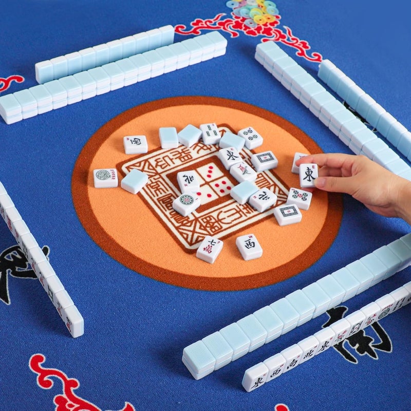 GUSTARIA American Mahjong Tiles Set,Mahjong Game Set with 166pcs 1.2â€™â€™ Light Blue Tiles (Tiles Only Set) - Image 3