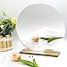 Auconda 8 Circle Shape Mirror for Room Decor Acrylic Mirror with Wood Stand Frameless Makeup Mirror for Desk Unique Bedroom Accessory - Image 2