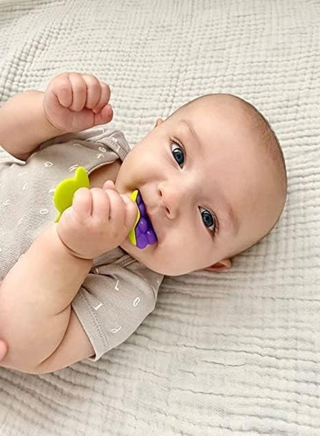 FIRAGE Baby Food Feeder Pacifier for 6-12 Months - BPA-Free Fruit & Vegetable Mesh Teether - Self-Feeding Soother with Safety Lock - Pink & Purple - Easy to Clean, Helps Teething Relief & Training (Pink And Orange, 6-12 Months) - Image 4