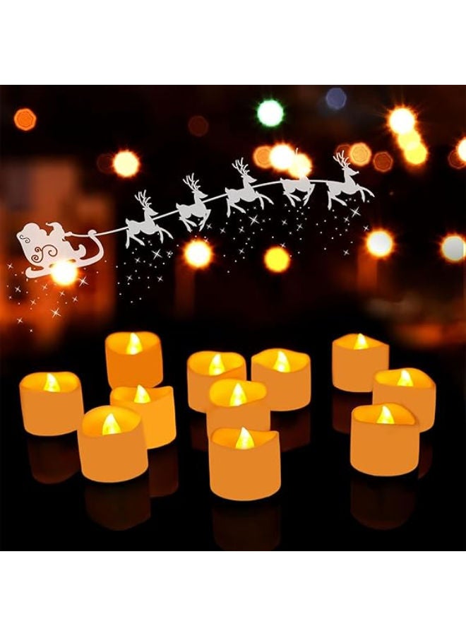 12 pieces - Flickering Battery Operated Flameless LED Tea Light - Image 1