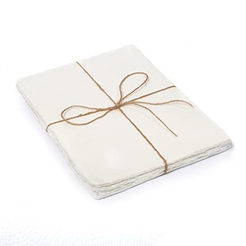 NomadCraftsCo. Watercolor Paper | Letter Sized Vintage Paper 8.5 x 11 Inches | 200 GSM Handmade Paper | 50 Sheets of Recycled Cotton Papers, Perfect for Any Medium, Blank Water Color Papers, Antique Paper - Image 1