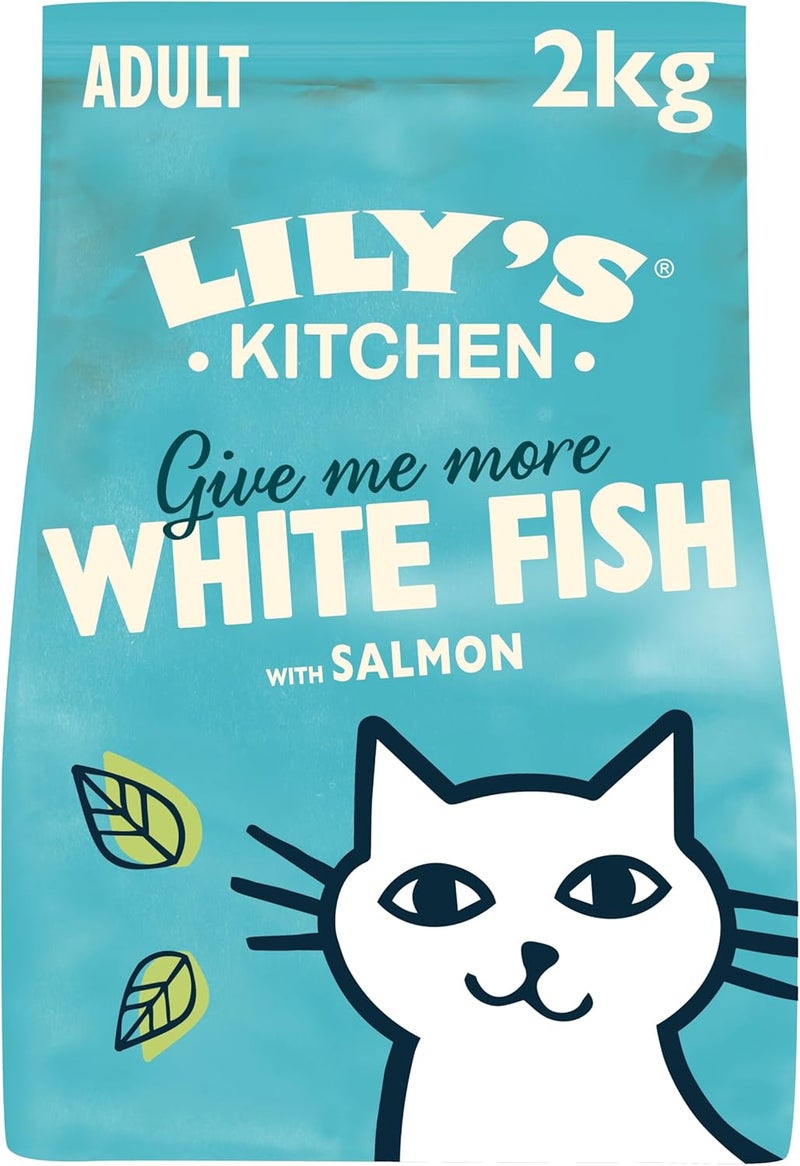 Lily's Kitchen Fisherman's Feast White Fish & Salmon Dry Cat Food - 2KG - Image 1