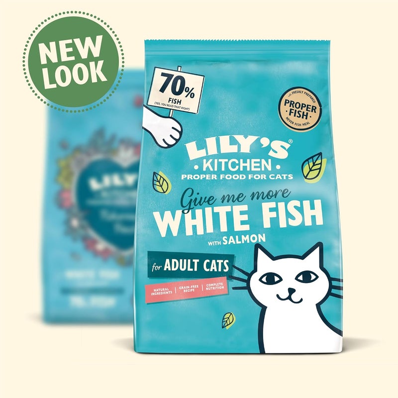 Lily's Kitchen Fisherman's Feast White Fish & Salmon Dry Cat Food - 2KG - Image 2