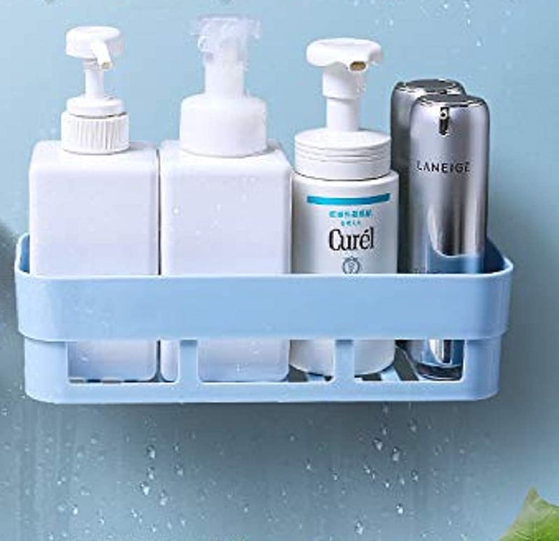 TETRIX Multipurpose Wall Mount Bathroom Shelf and Rack for Home and Kitchen. Adhesive Sticker Support Without Drilling. Multi Color (Pack of 4) - Image 2