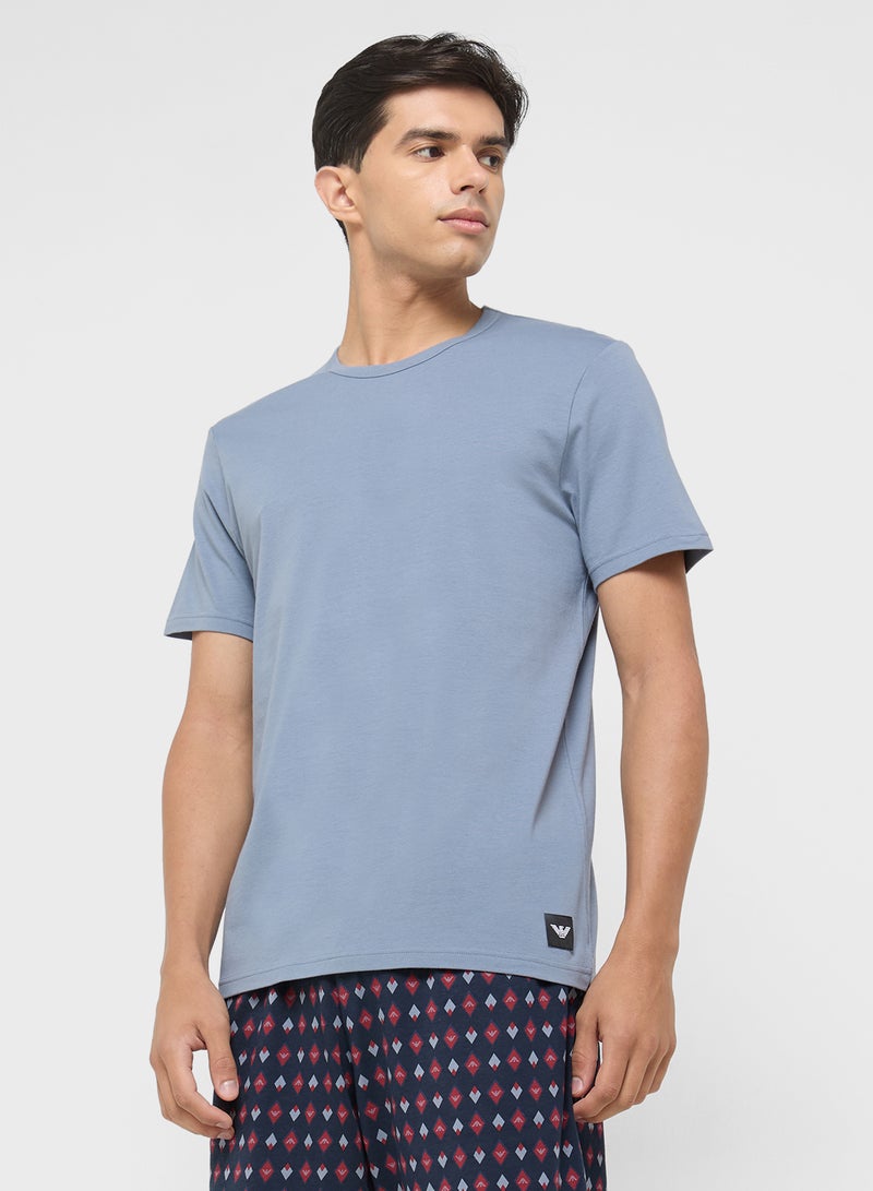 EMPORIO ARMANI 2 Pack Of Logo Crew Neck T-Shirt  - Image 2