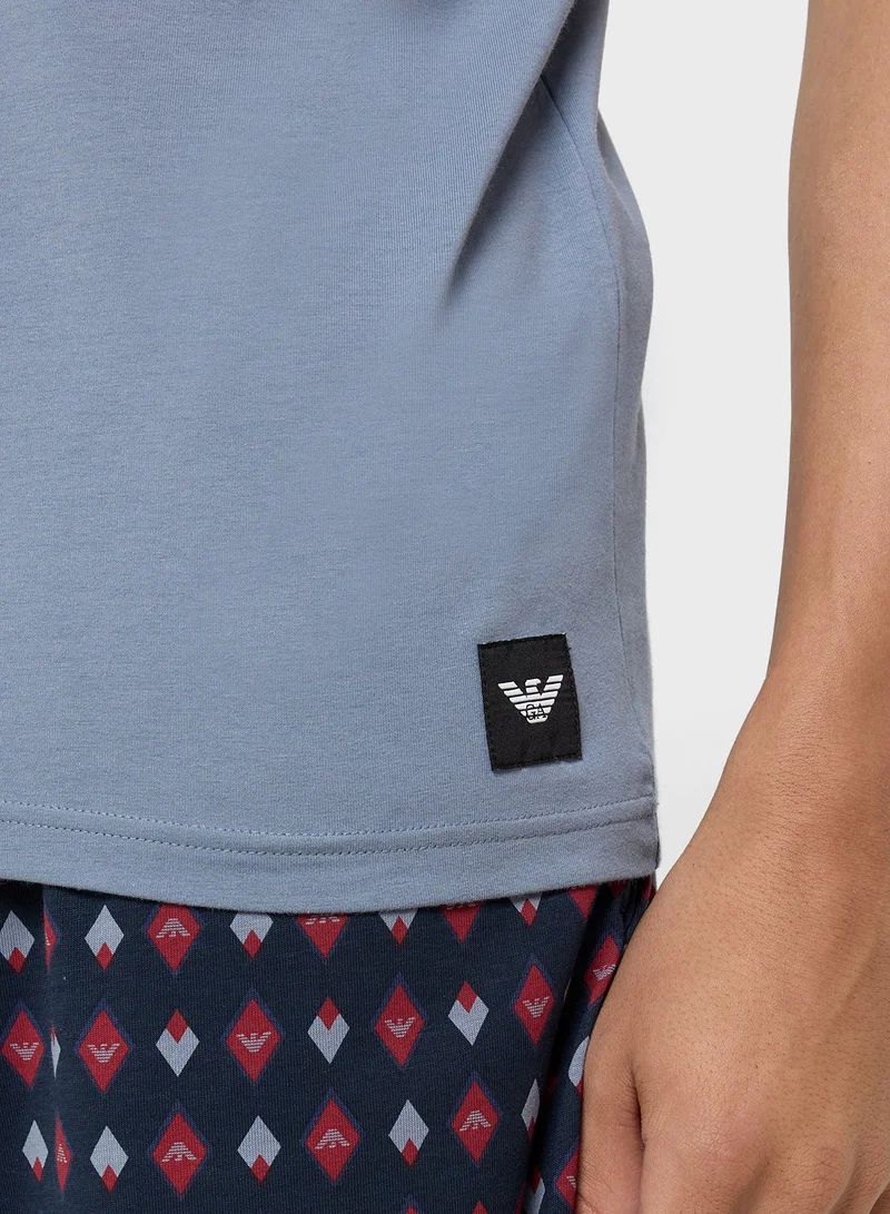 EMPORIO ARMANI 2 Pack Of Logo Crew Neck T-Shirt