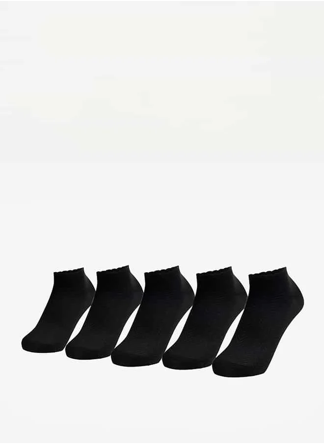 فلورا بيلا من شو إكسبرس Women Chevron Textured Ankle Length Socks - Set of 5