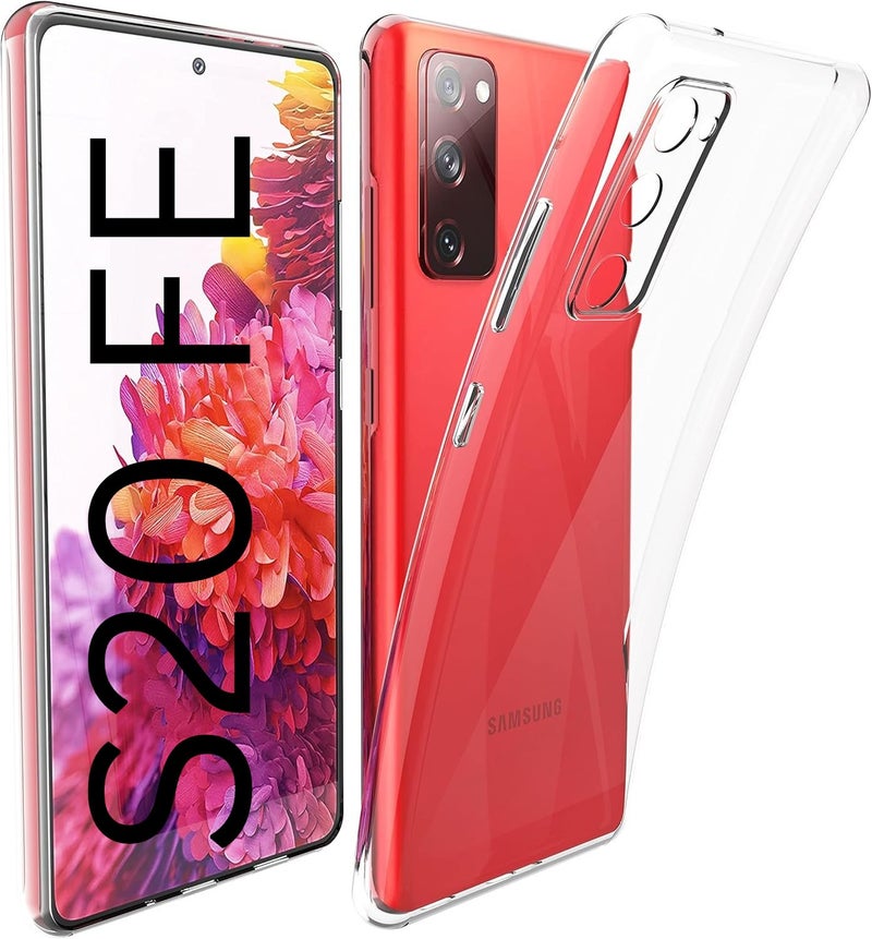 Realcase غطاء خلفي لجهاز سامسونج جالاكسي S20 FE | مقاوم للخدوش وصدمات حماية شفاف (سيليكون | شفاف) - Image 1