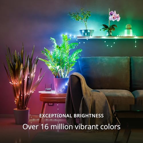 Twinkly Candies App-Controlled Star-Shaped USB-C LED Light String with 100 RGB (16 Mil. Colors) 6 M/19.7 FT. Clear Wire. USB-C Adapter Not Included - Image 2
