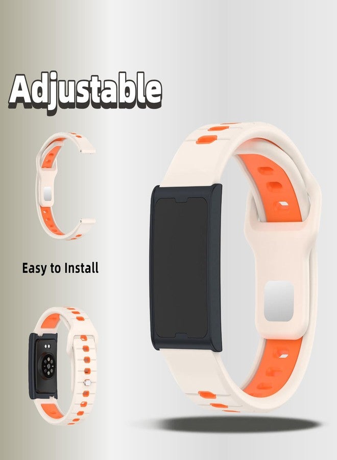 QHBAMD 3 Pack Compatible for Amazfit Helio Strap Silicone Band- Soft Breathable Waterproof Sport, Adjustable for Women Men - Image 5