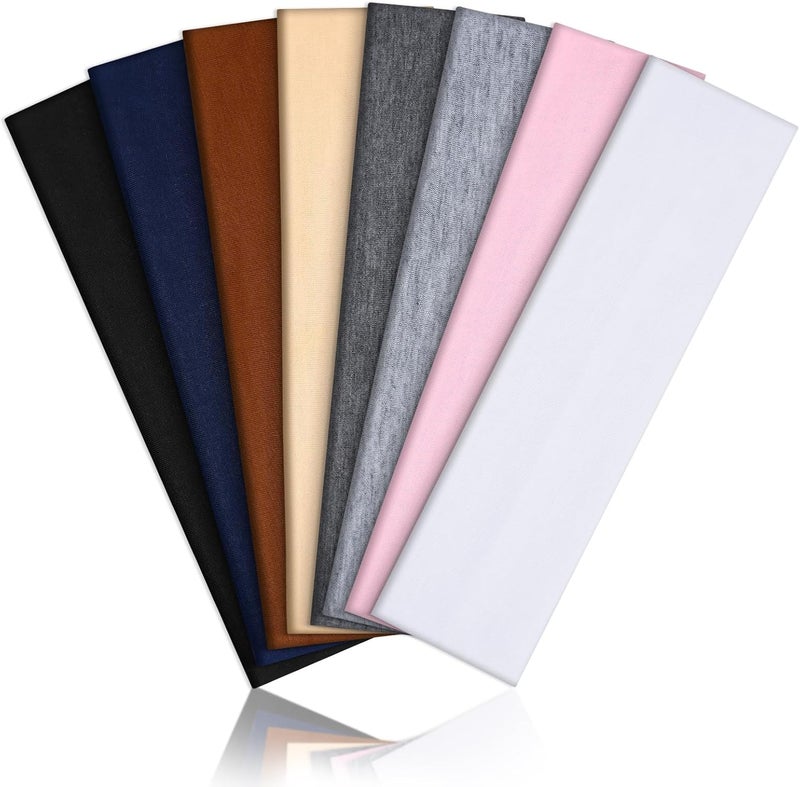 Tyfthui 8 Pack Headbands for Women, Elastic Soft Hair Bands Non Slip Women's Fashion Headbands for Daily Workout Yoga Running - Image 1