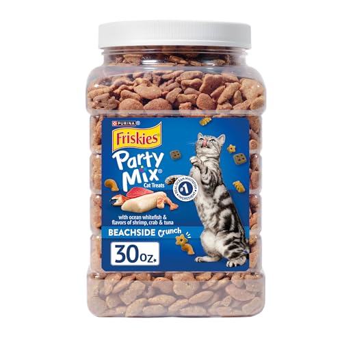 Friskies Purina Friskies Cat Treats, Party Mix Beachside Crunch - 30 Ounce (Pack of 1) - Image 1