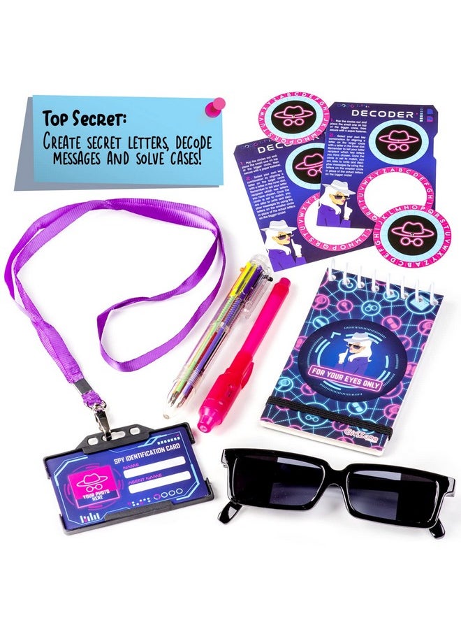 GirlZone Ultimate Secret Agent Writing Set Exciting Spy Kit And Fun Stationery Set With Spy Pen Toy Stationery Paper And Envelopes Set For Spy Kids Fun Gift Idea And Letter Writing Set  - Image 5