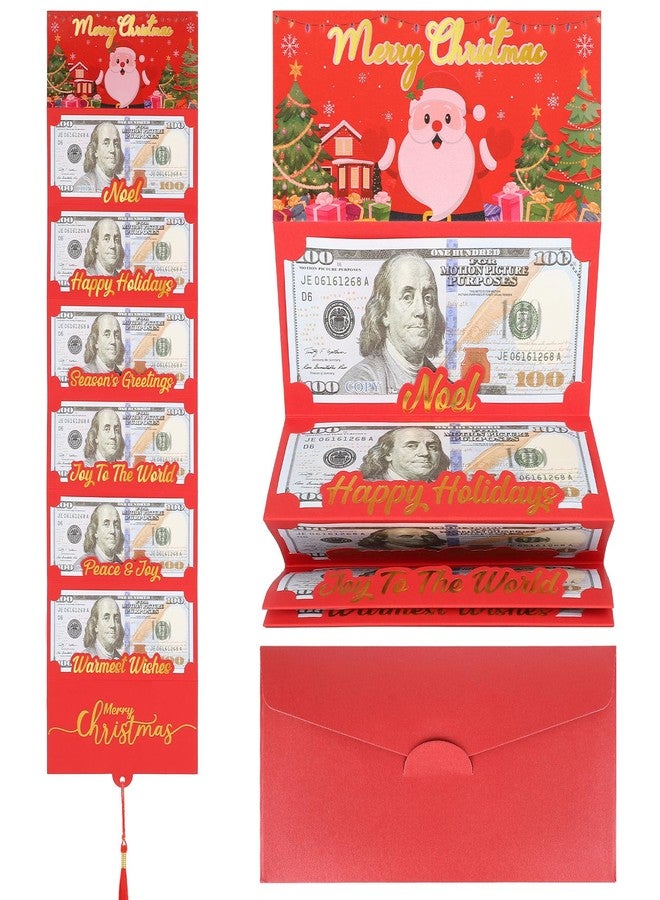Sereliy Christmas Cash Gift Envelopes, Christmas Gift Card Money Holders, Surprise XMAS Money Card Holder for Cash Gift Idea - Image 1