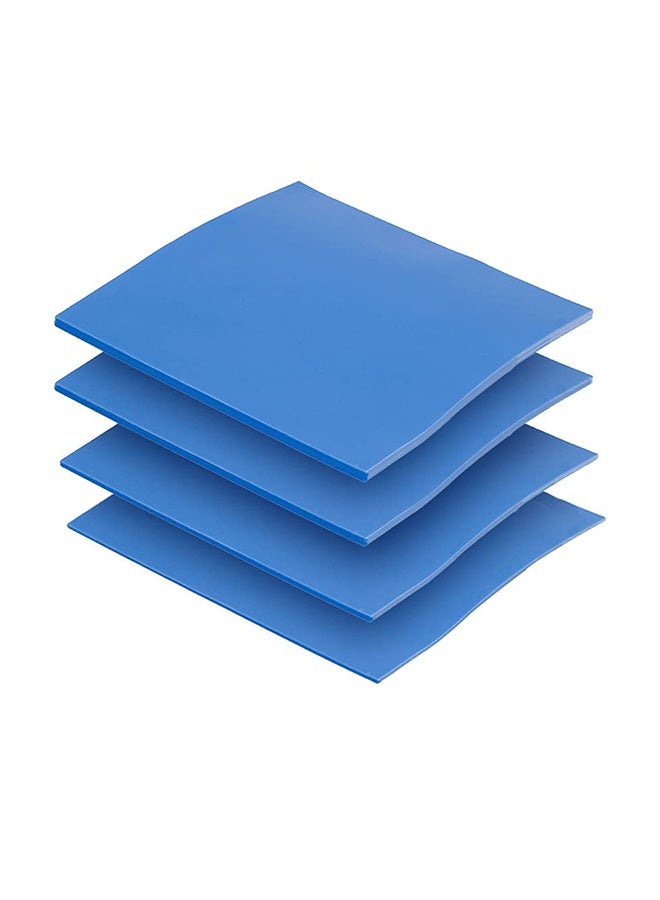 غنافوتو 4 حزم من الوسادات الحرارية، 100 × 100 مم، 0.5 مم، 1 مم، 1.5 مم، 2 مم، موصلية حرارية عالية الكفاءة 6.0 واط/م كلفن، وسادات حرارية من السيليكون المقاوم للحرارة لمبردات الكمبيوتر المحمول CPU GPU SSD IC LED - Image 1