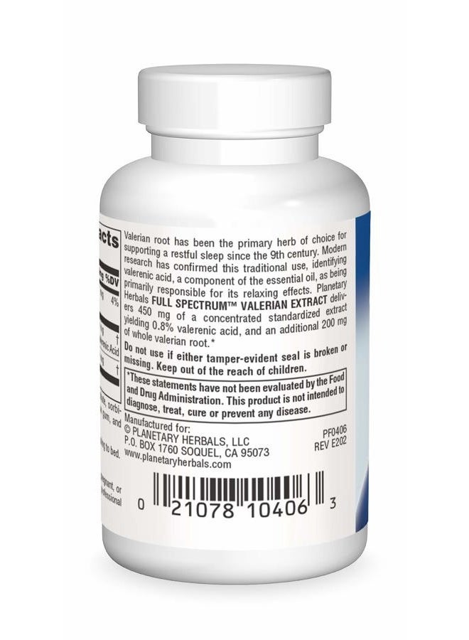 PLANETARY HERBALS Full Spectrum Valerian Extract Tablets, 30 Count - Image 2