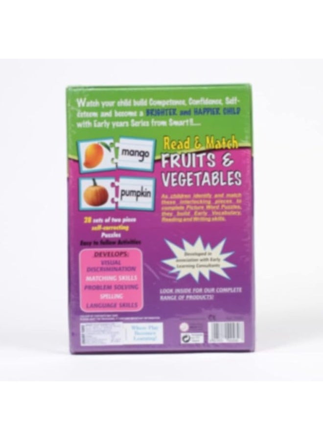 Smart Read & Match Fruits & Vegetables Puzzle - Image 2