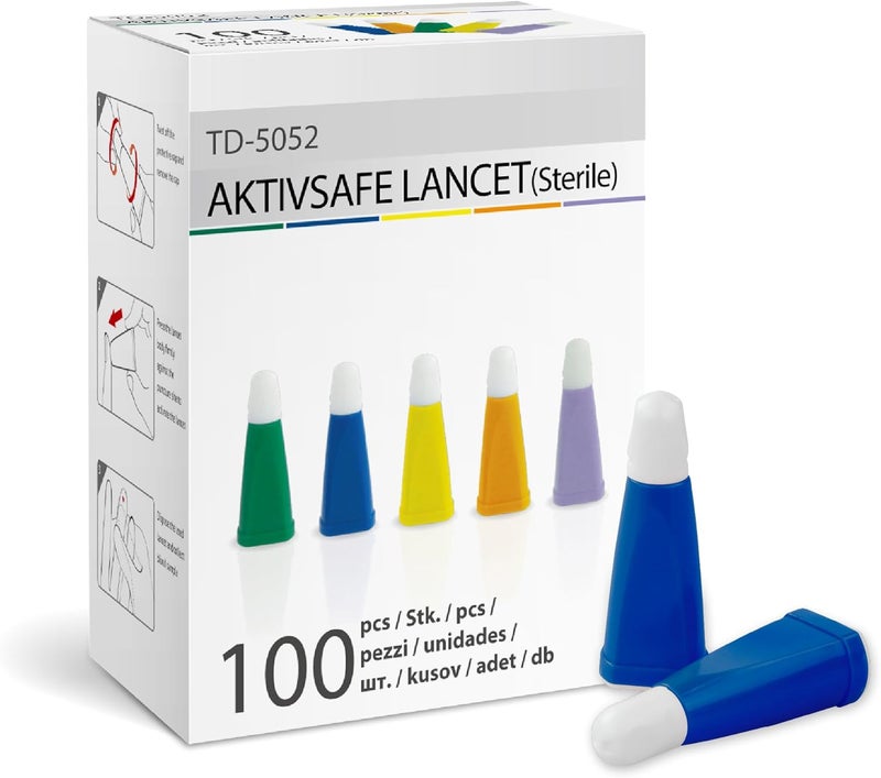 Mbh صندوق من 100 قلم أمان AKTIVSAFE عبوة من 2 21G 22mm - Image 5