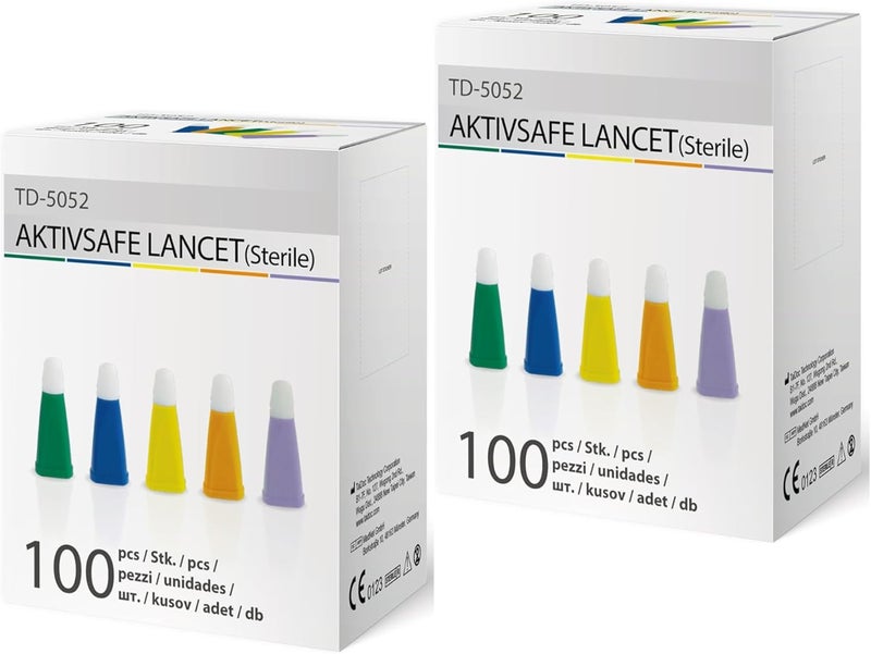 Mbh صندوق من 100 قلم أمان AKTIVSAFE عبوة من 2 21G 22mm - Image 1