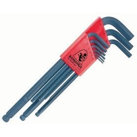 Bondhus 10999 Set of 9 Balldriver Lwrenches sizes 1510mm