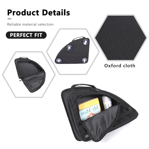 HAPPYHORSE Car Trunk Storage Bag Organizer Compatible with Fiat 500 2007-2024 trunk Storage Organizer Multi-Compartment Oxford Cloth Car Storage Bag Increase Accessories (Right) - Image 4