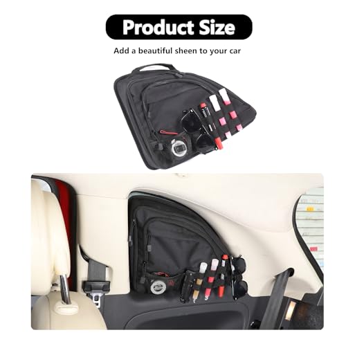 HAPPYHORSE Car Trunk Storage Bag Organizer Compatible with Fiat 500 2007-2024 trunk Storage Organizer Multi-Compartment Oxford Cloth Car Storage Bag Increase Accessories (Right) - Image 5
